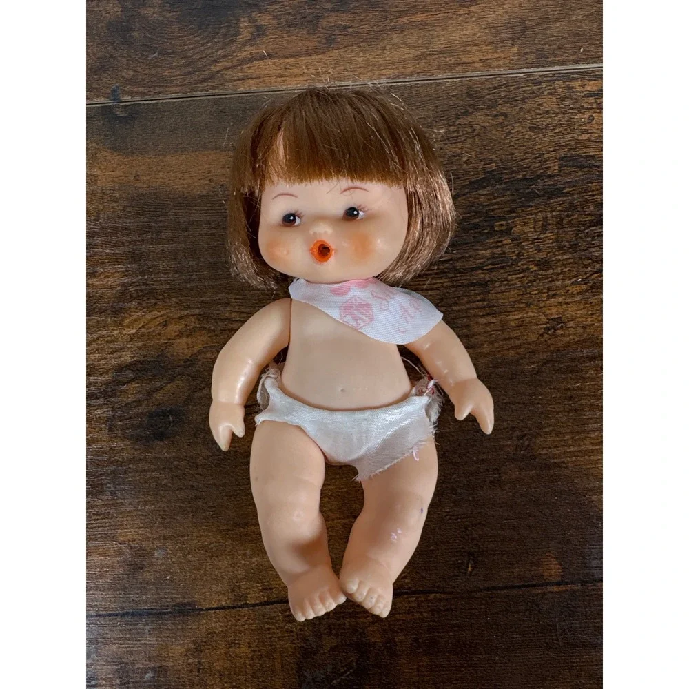 Set of 3 Vintage Baby Dolls - Blue, Pink & Cream